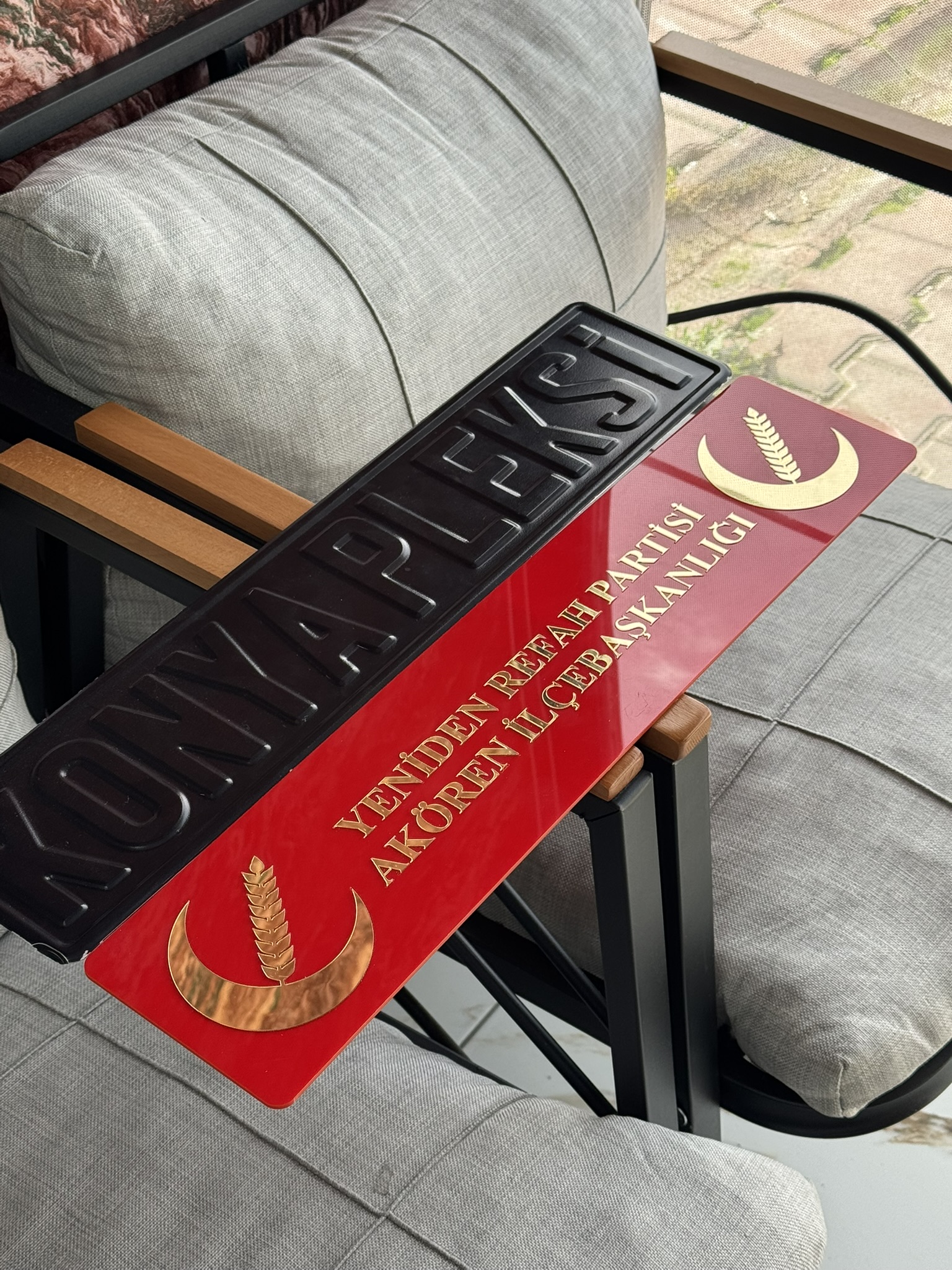 Yeniden Refah Dekor Plaka